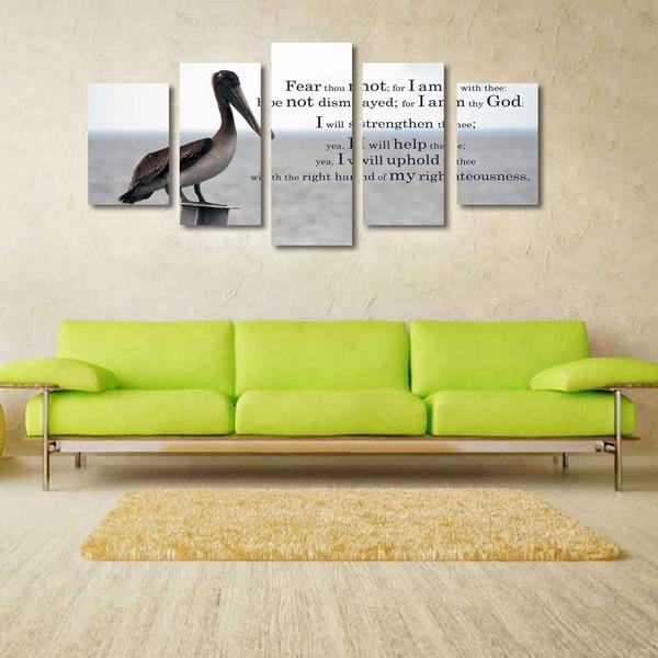 Isaiah 4110 #4 Fear Not For I Am With You Always Bible Verse Religion Leinwandbilder Kunstdrucke Rahmen