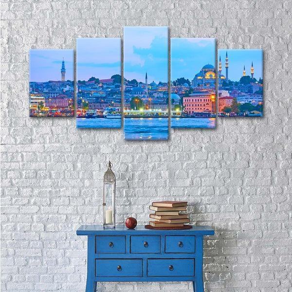 Istanbul Bei Nacht Leinwandbilder Kunstdrucke Rahmen