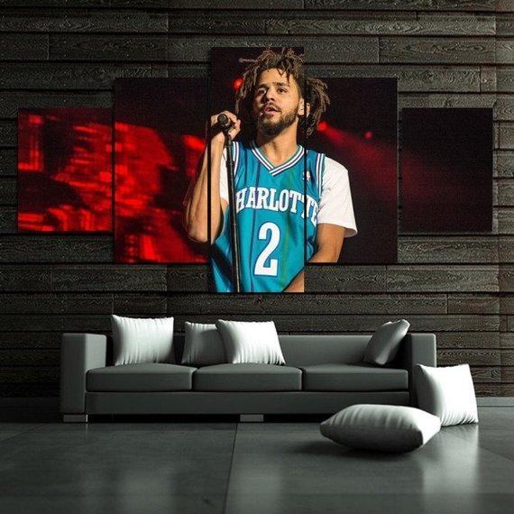 J Cole Singing Celebrity Leinwandbilder Kunstdrucke  