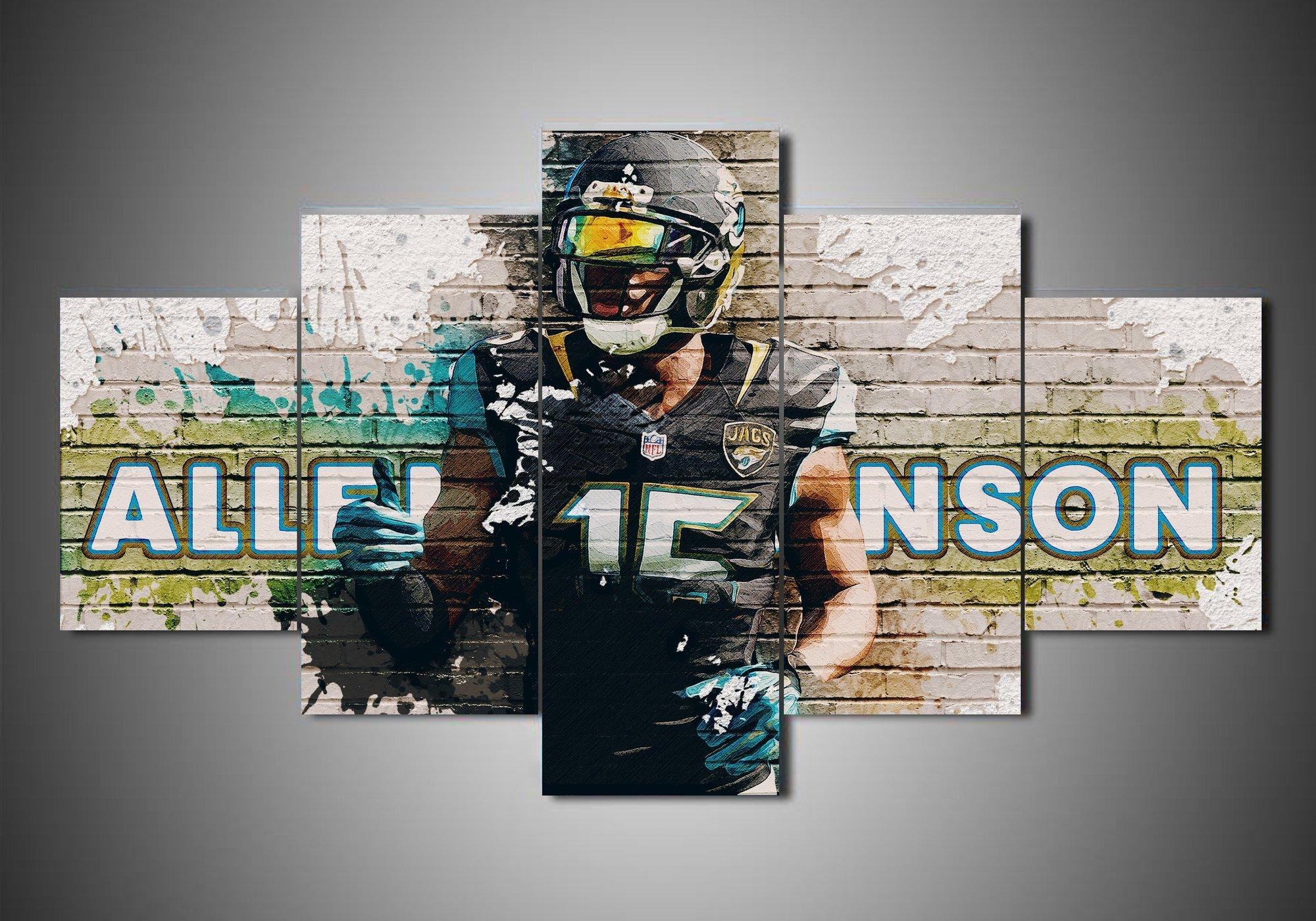 Jacksonville Jaguars Calais Campbell – Leinwandbilder für Football-Enthusiasten