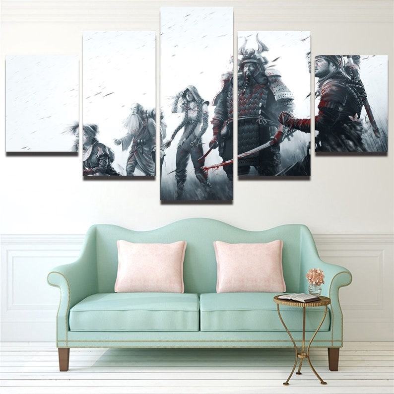 Japanischer Samurai Leinwandbilder Kunstdrucke Rahmen