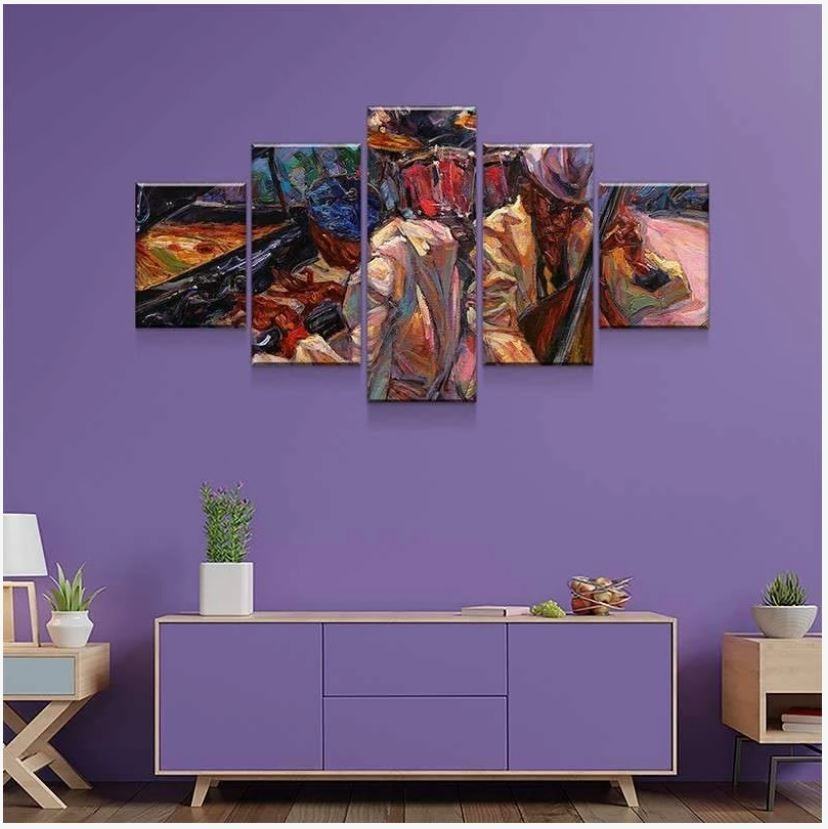 Jazz Duo Leinwandbilder Kunstdrucke Rahmen