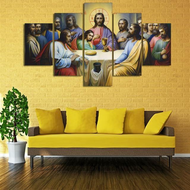 Jesus The Last Supper Religion Leinwandbilder Kunstdrucke Rahmen