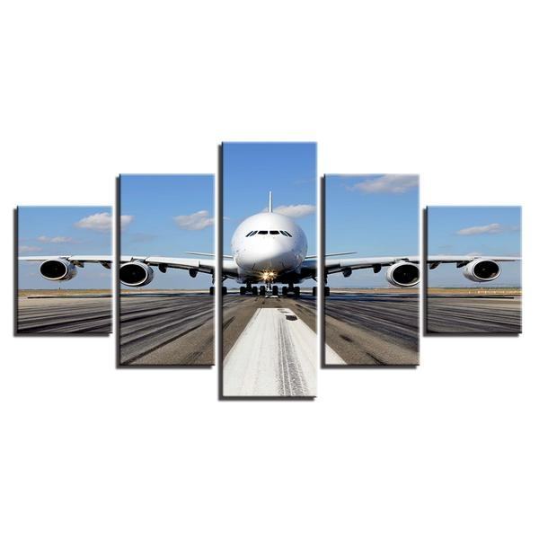 jet airplane takeoff runway pilot airplane leinwandbilder kunstdrucke 3276