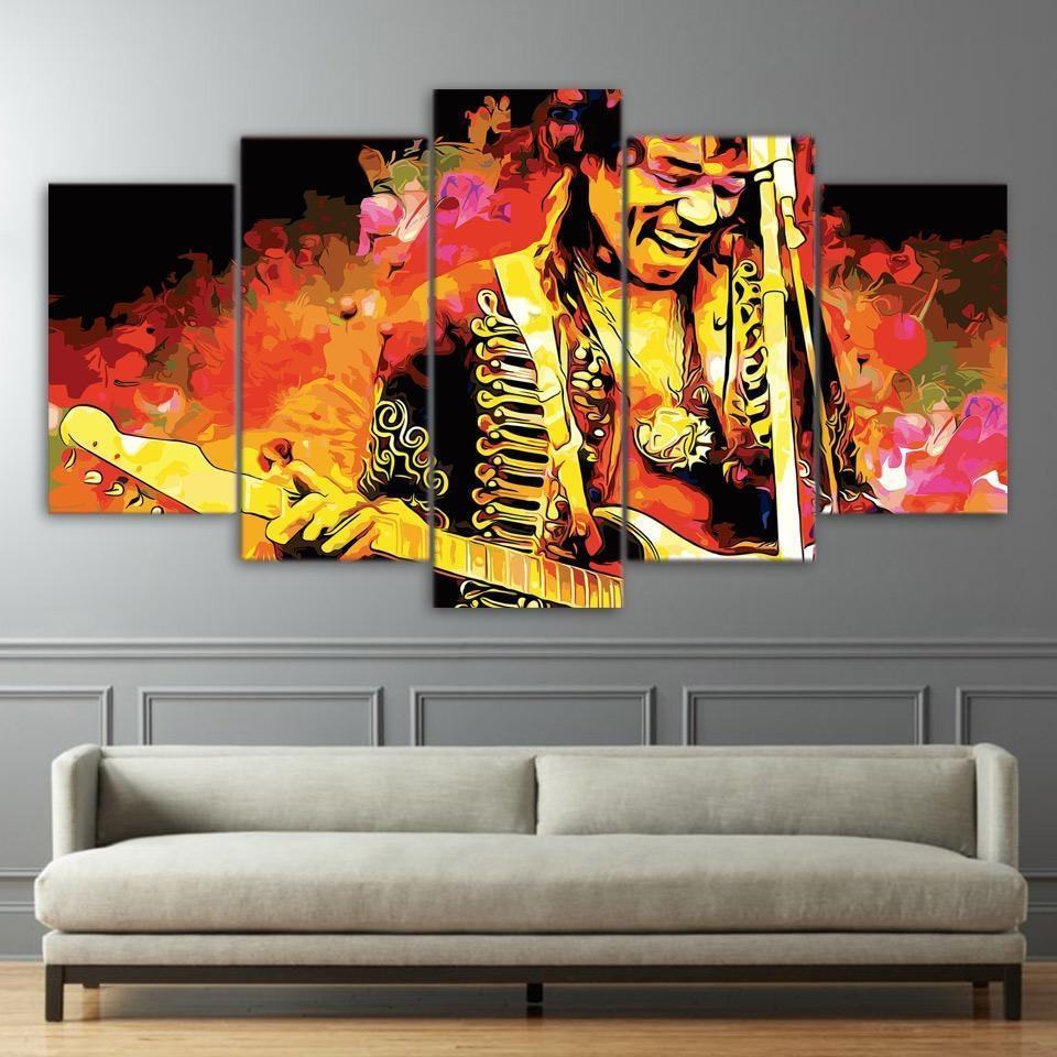 Jimi Hendrix Music Guitarist Music Leinwandbilder Kunstdrucke   