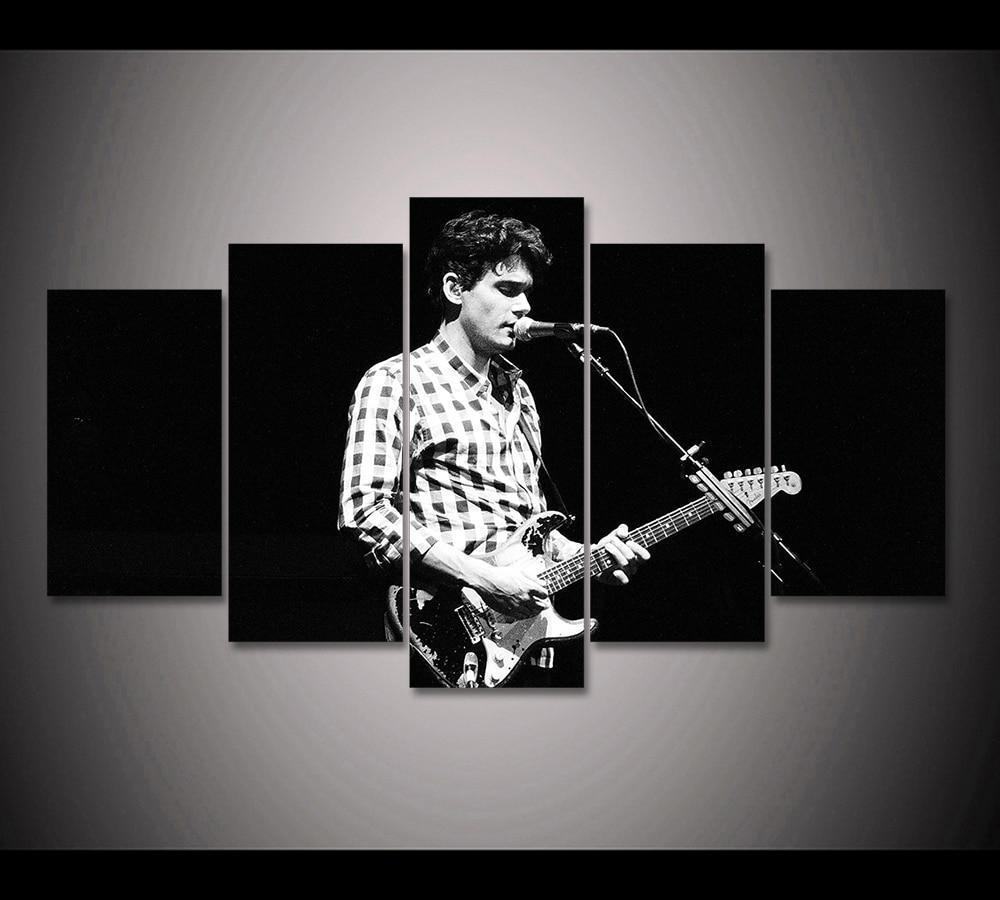 John Mayer Singing And Playing Guitar Celebrity Leinwandbilder Kunstdrucke Rahmen