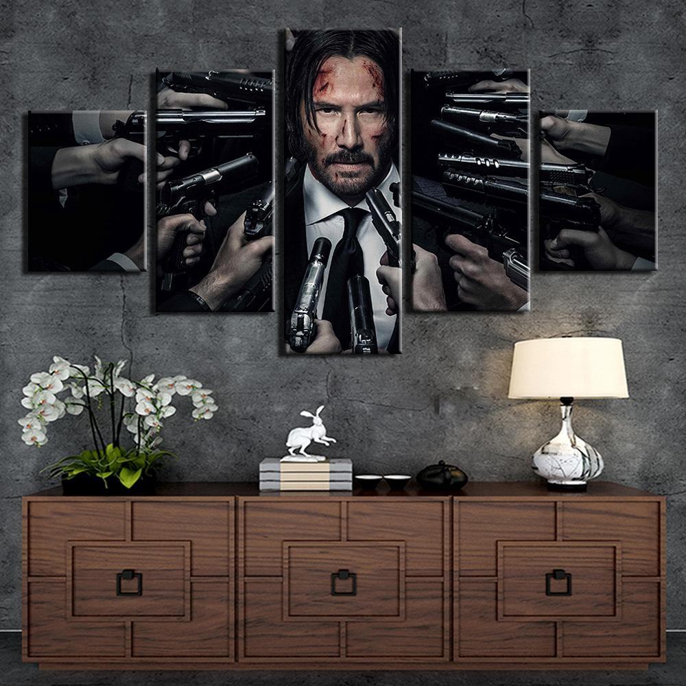 John Wick Painting Poster Movie Leinwandbilder Kunstdrucke Rahmen