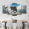 jurassic park dinosaurs animal leinwandbilder kunstdrucke rahmen 1315