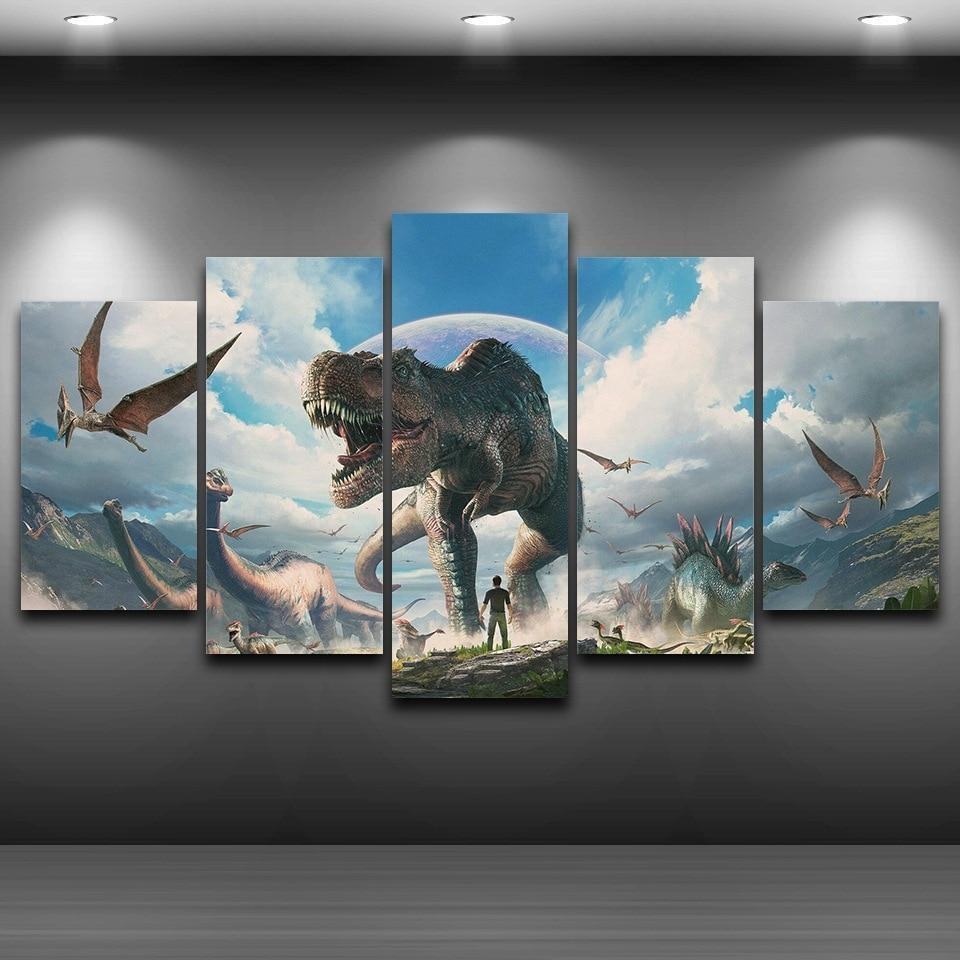 Jurassic World Among Dinosaurs Leinwandbilder Kunstdrucke Rahmen