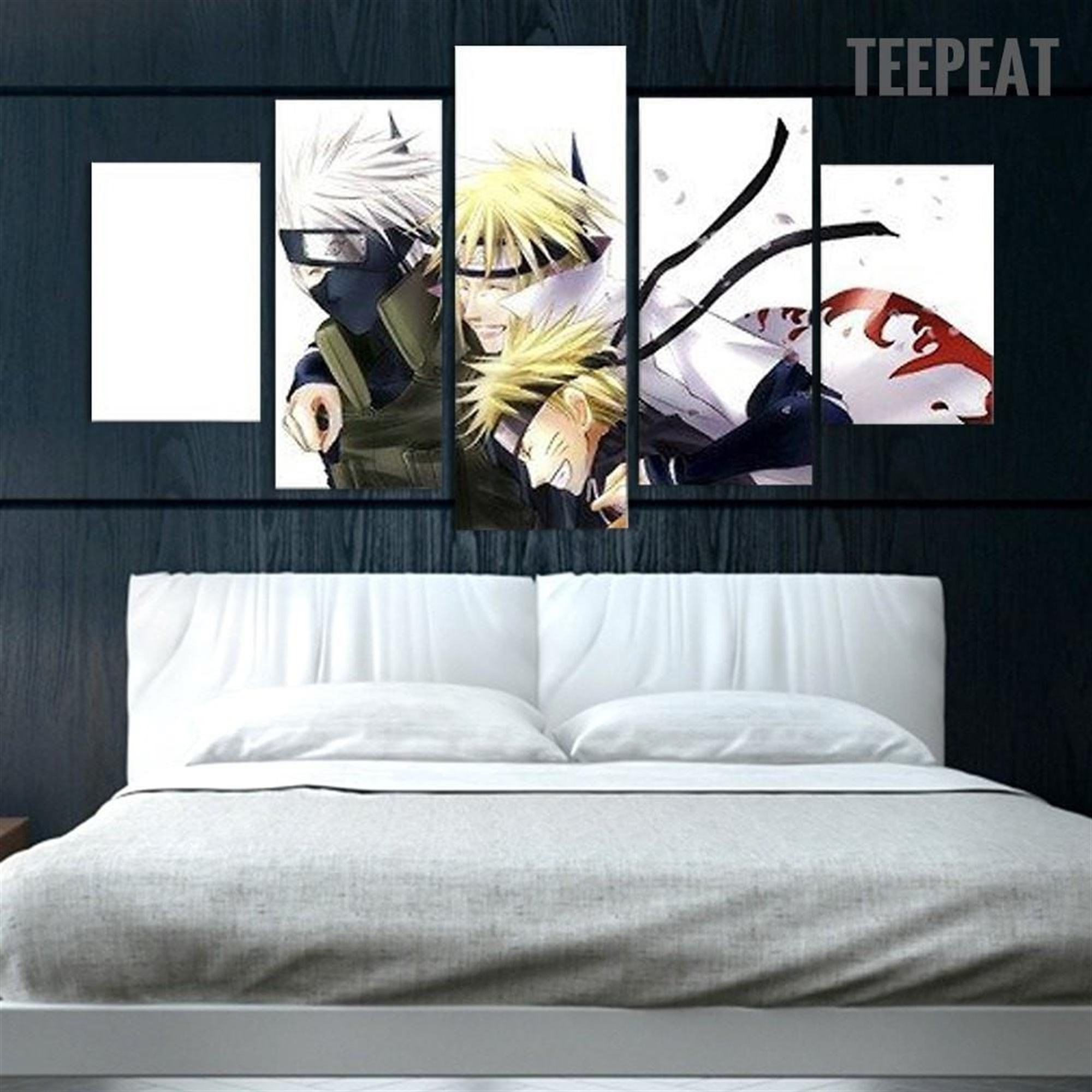 Kakashi And Minato Of Naruto Anime Leinwandbilder Kunstdrucke Rahmen