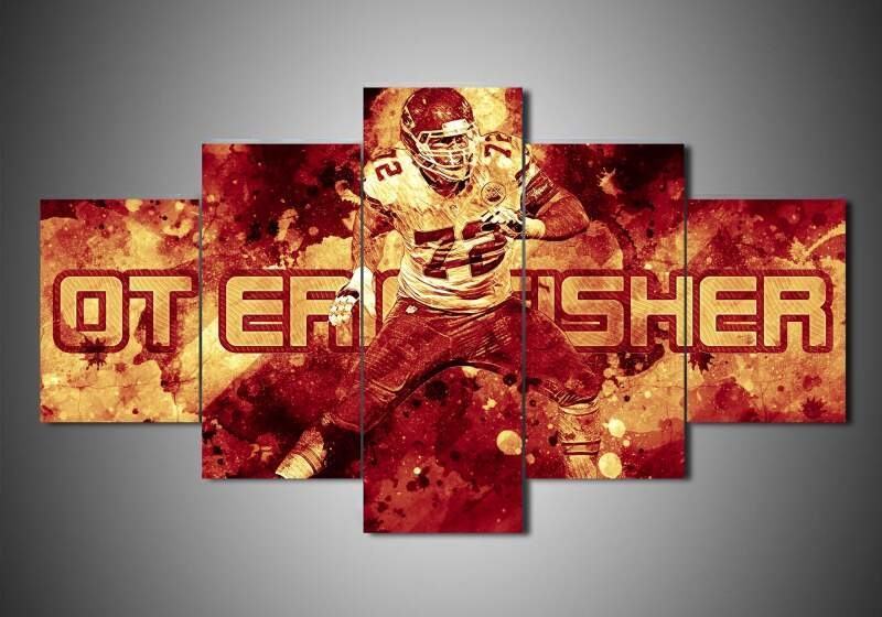 Kansas City Chiefs Eric Fisher Sport Leinwandbilder Kunstdrucke  