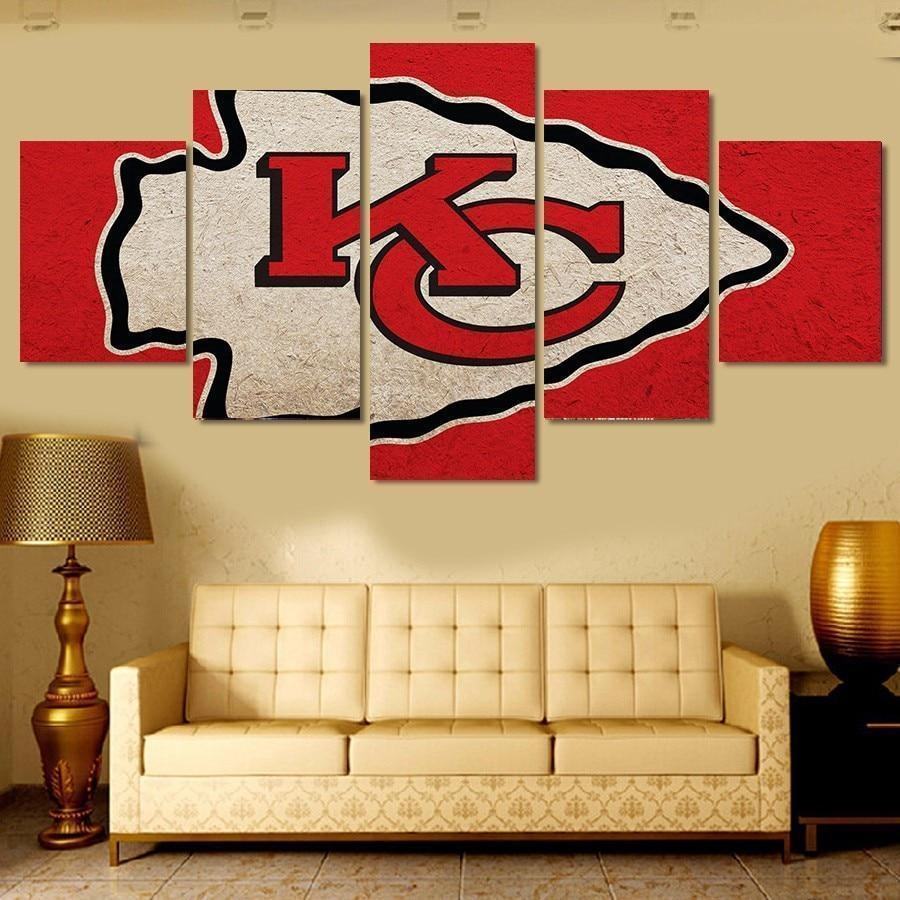 kansas city chiefs logo poster 8 football leinwandbilder kunstdrucke 8795