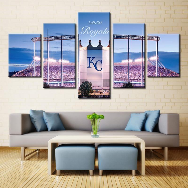Kansas City Royals Stadium Baseball Leinwandbilder Kunstdrucke Rahmen