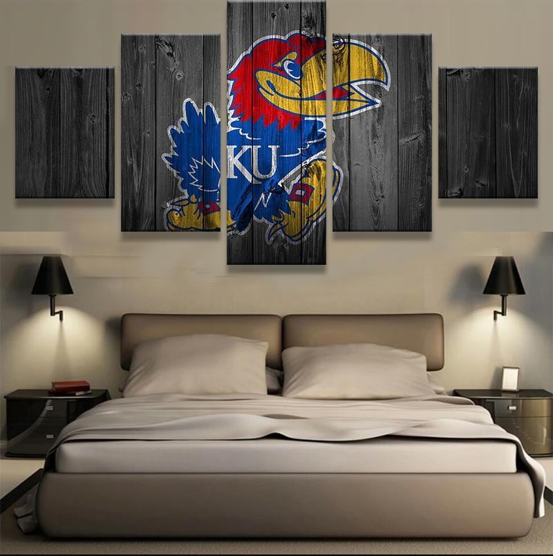 Kansas Jayhawks Sport Leinwandbilder Kunstdrucke Rahmen