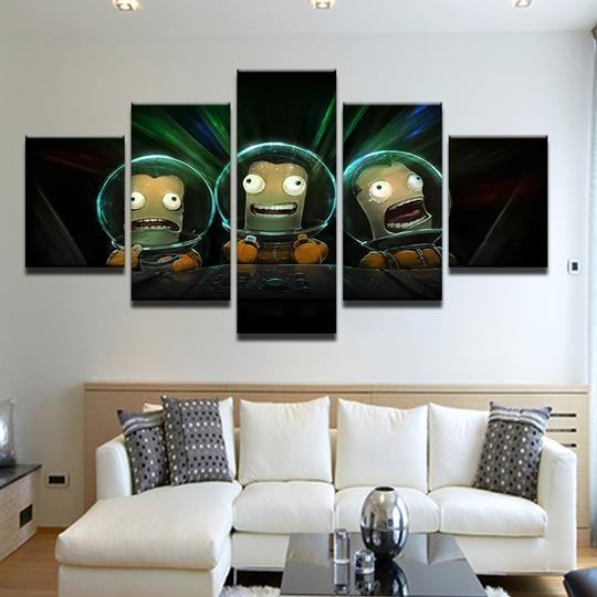 Kerbal Space Program Karikatur Leinwandbilder Kunstdrucke Rahmen