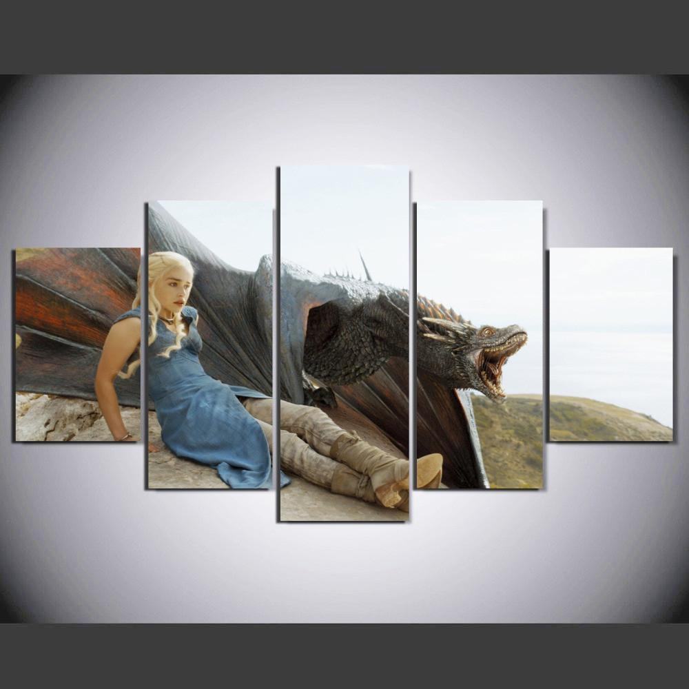 Khaleesi Mother Of Dragons Movie Leinwandbilder Kunstdrucke  