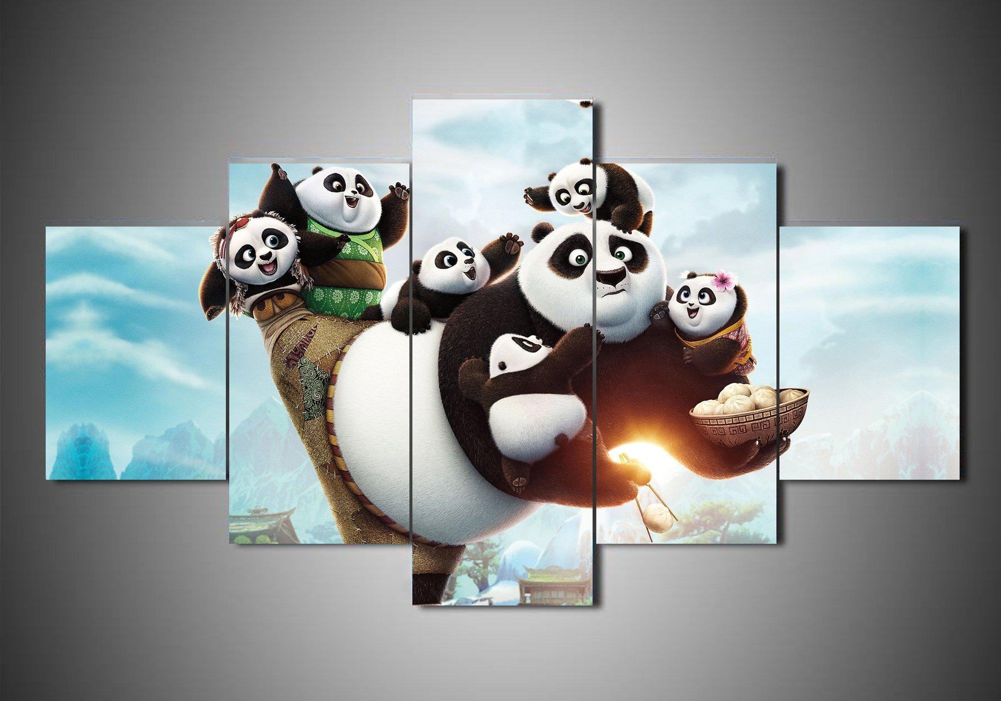 Kungfu Panda Karikatur Leinwandbilder Kunstdrucke Rahmen
