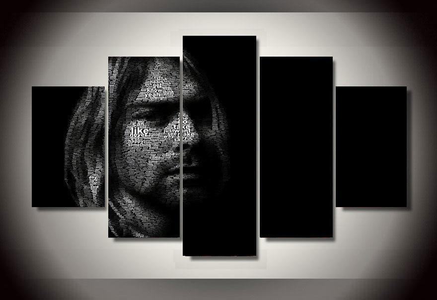 Kurt Cobain 3 Leinwandbilder Kunstdrucke Rahmen