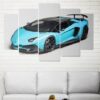 lamborghini aventador blue car leinwandbilder kunstdrucke 4842