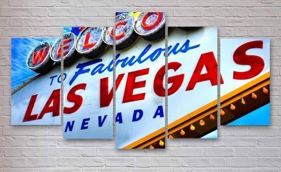 Las Vegas Sign Nevada Nature Leinwandbilder Kunstdrucke  