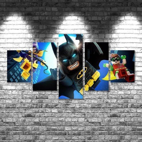Lego Batman Anime Leinwandbilder Kunstdrucke Rahmen