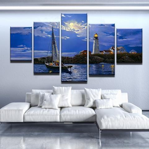 Lighthouse Art Nature Leinwandbilder Kunstdrucke  