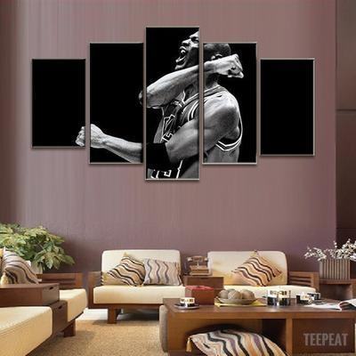 Limited Edition Champion Michael Jordan – Sport Leinwandbilder für Basketball-Liebhaber