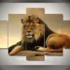 lion at sunset sunrise animal leinwandbilder kunstdrucke 4037