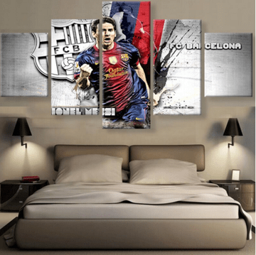 Lionel Messi Barcelona Soccer Celebrity Leinwandbilder Kunstdrucke  