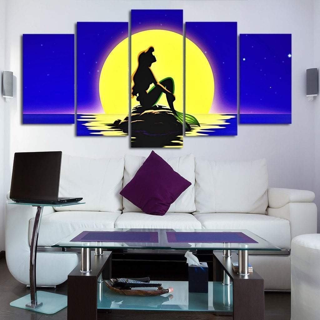 Little Mermaid Cartoon Leinwandbilder Kunstdrucke Rahmen