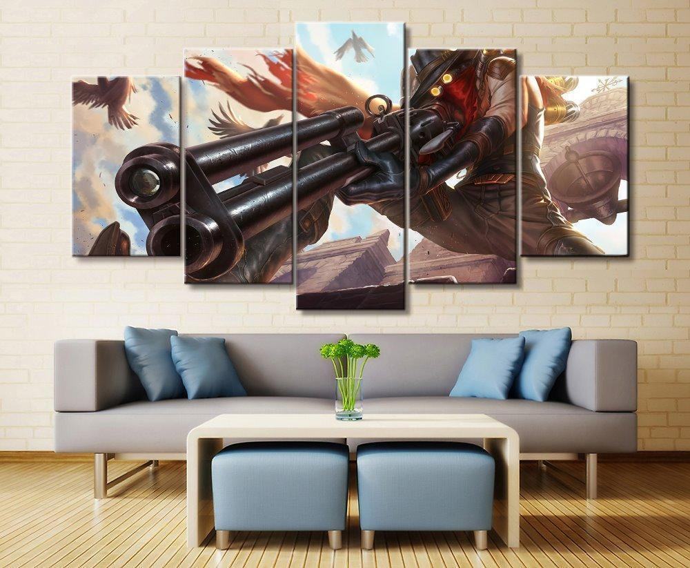 Lol League Of Legends Jhin 5 Game Leinwandbilder Kunstdrucke  