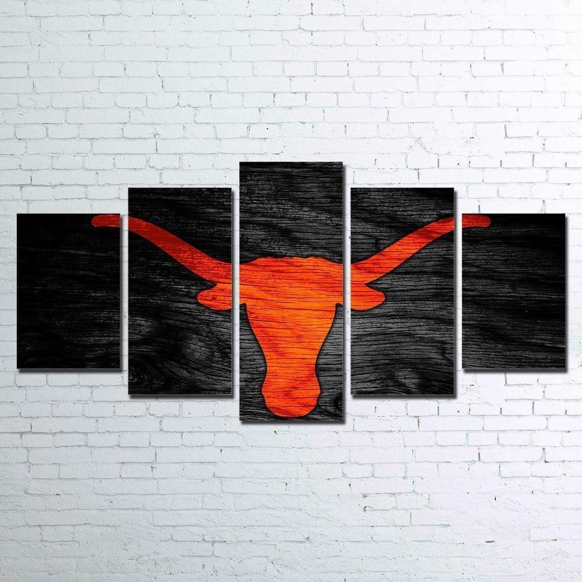 Longhorns Logo – Sport Leinwandbilder für Fans