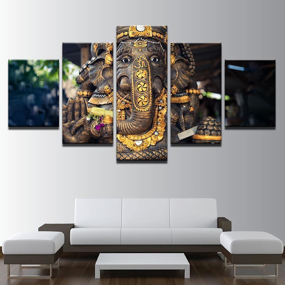 Lord Ganesha Elephant God Ganapati Religion Leinwandbilder Kunstdrucke Rahmen