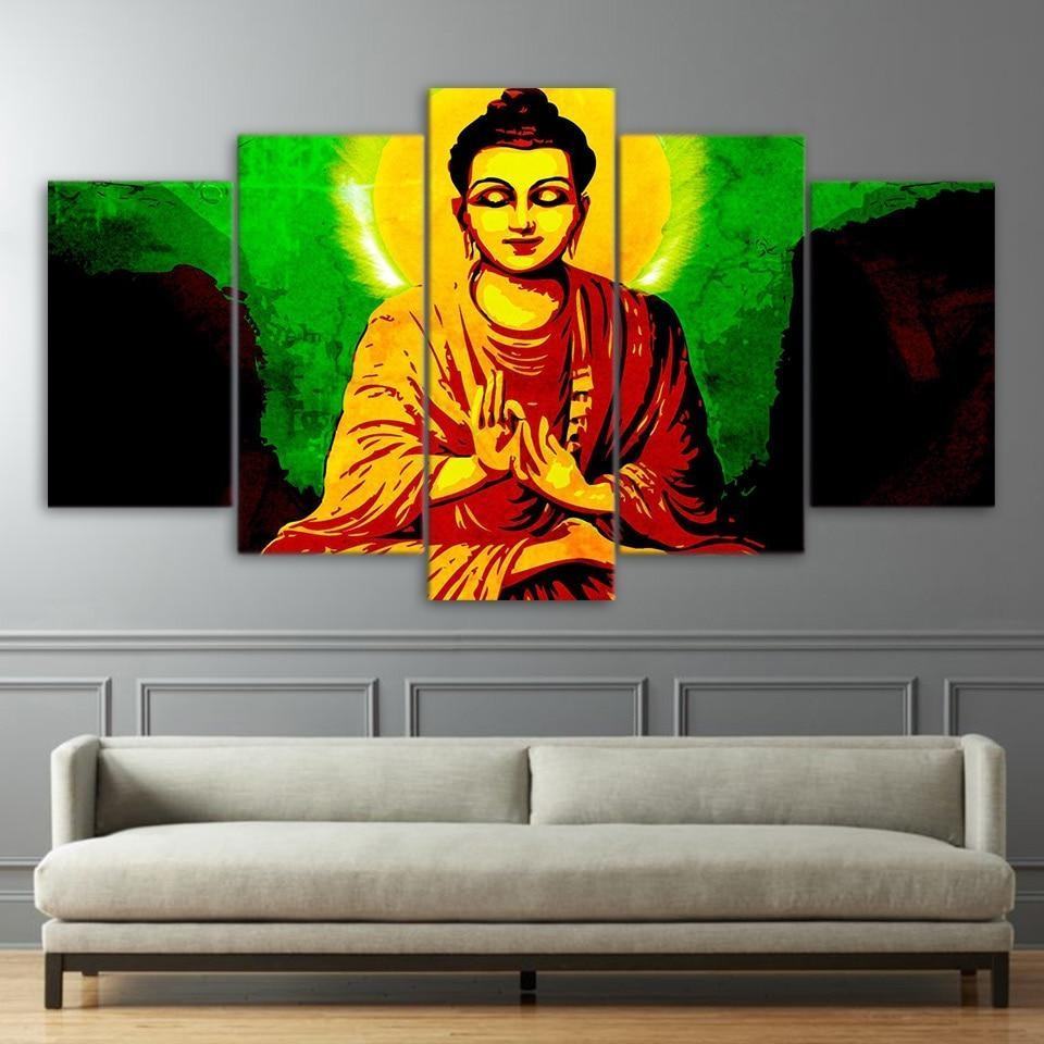 Lord Gautama Buddha Samadhi Religion Leinwandbilder Kunstdrucke Rahmen