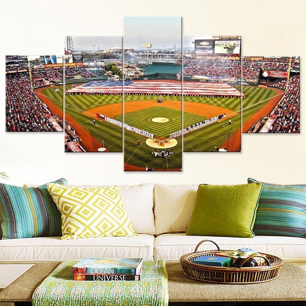 Los Angeles Angels Stadium Baseball Leinwandbilder Kunstdrucke Rahmen