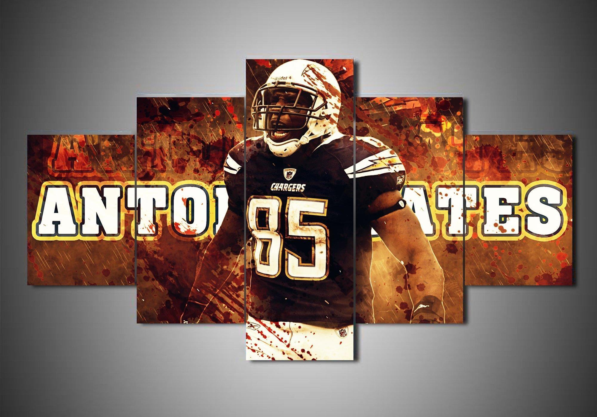 Los Angeles Chargers Antonio Gates – Sport Leinwandbilder für Football-Fans