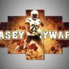 los angeles chargers casey hayward – sport leinwandbilder für football liebhaber 5401