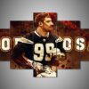 los angeles chargers joey bosa sport leinwandbilder kunstdrucke 6376