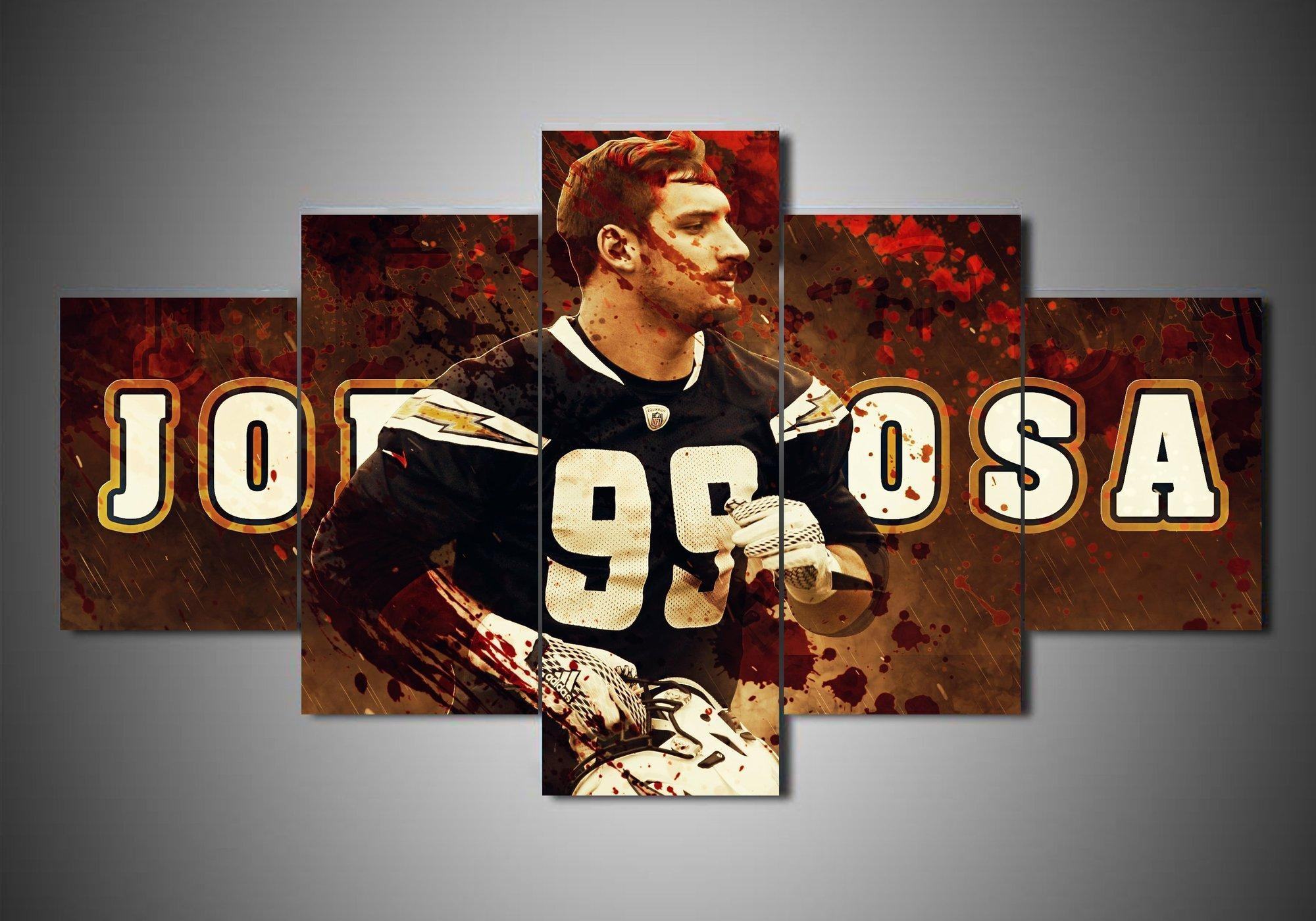 Los Angeles Chargers Joey Bosa – Sport Leinwandbilder für Football-Enthusiasten