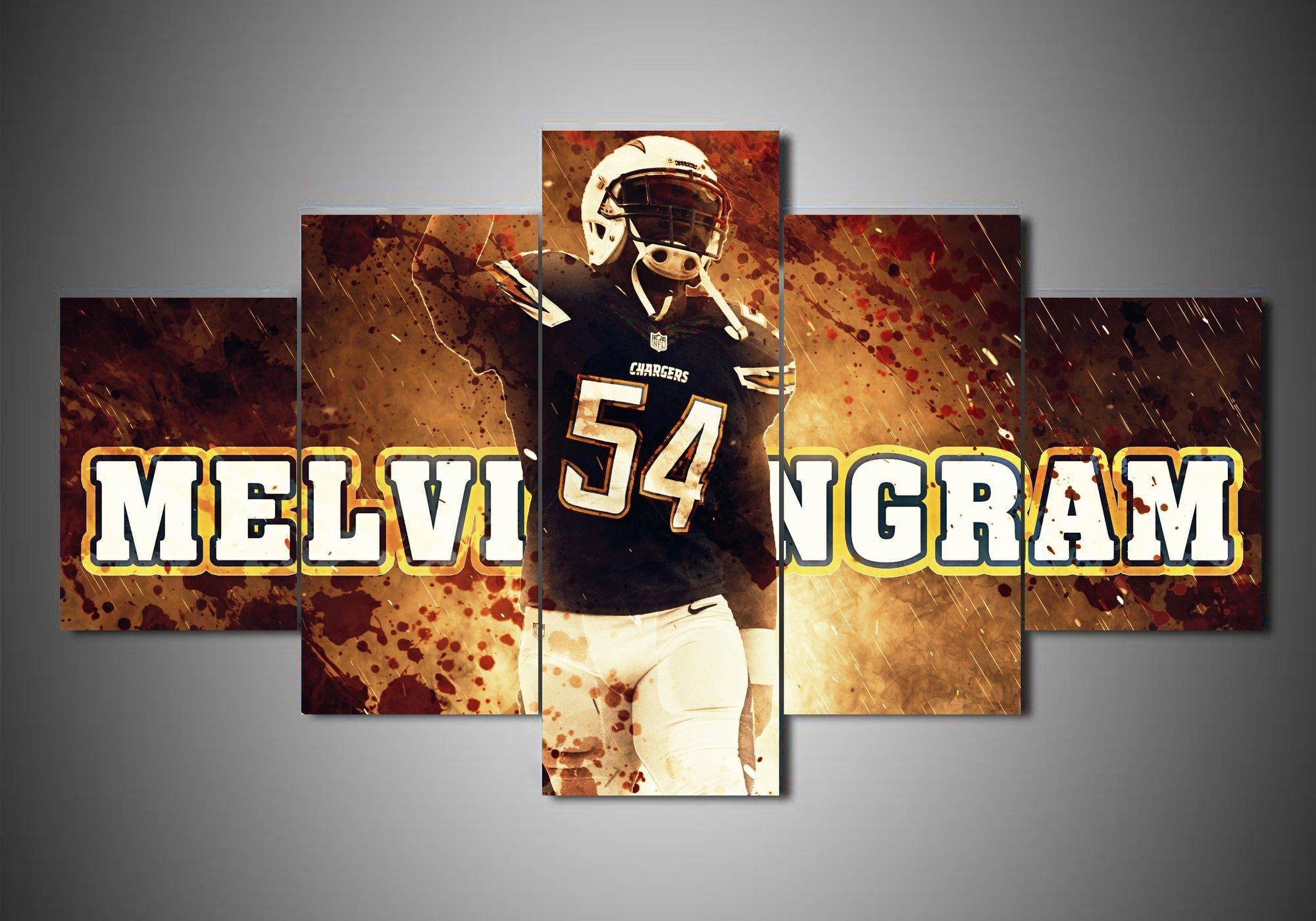 Los Angeles Chargers Melvin Ingram – Sport Leinwandbilder für Football-Liebhaber