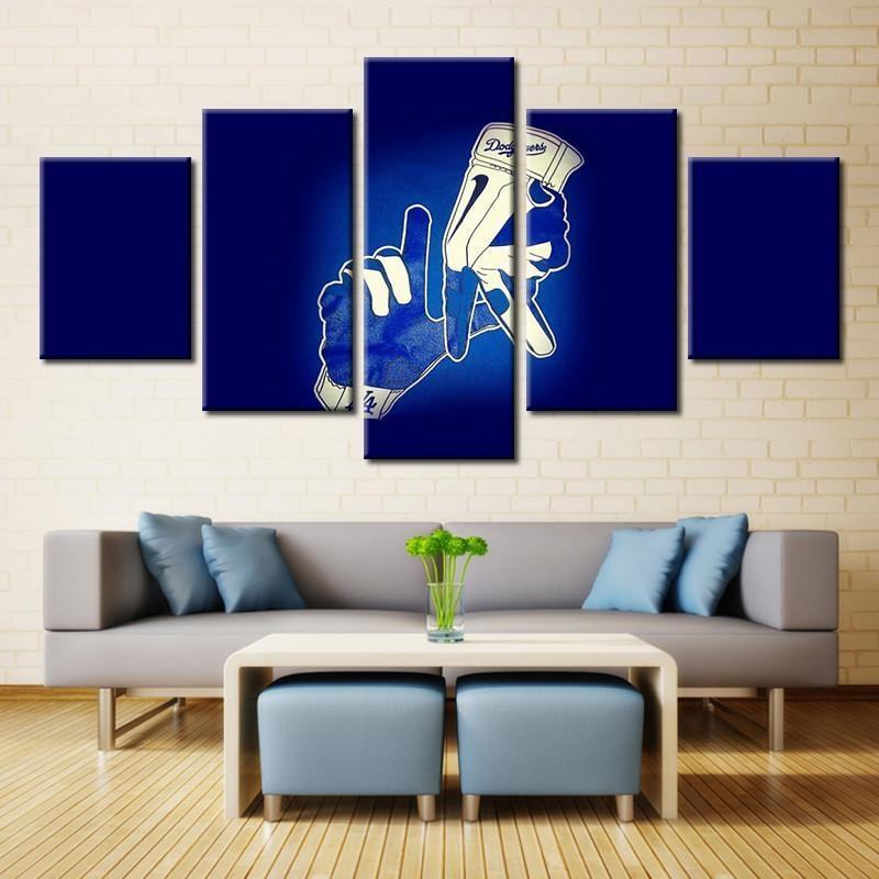 Los Angeles Dodgers Hand Gloves Victory – Sport Leinwandbilder für Fans