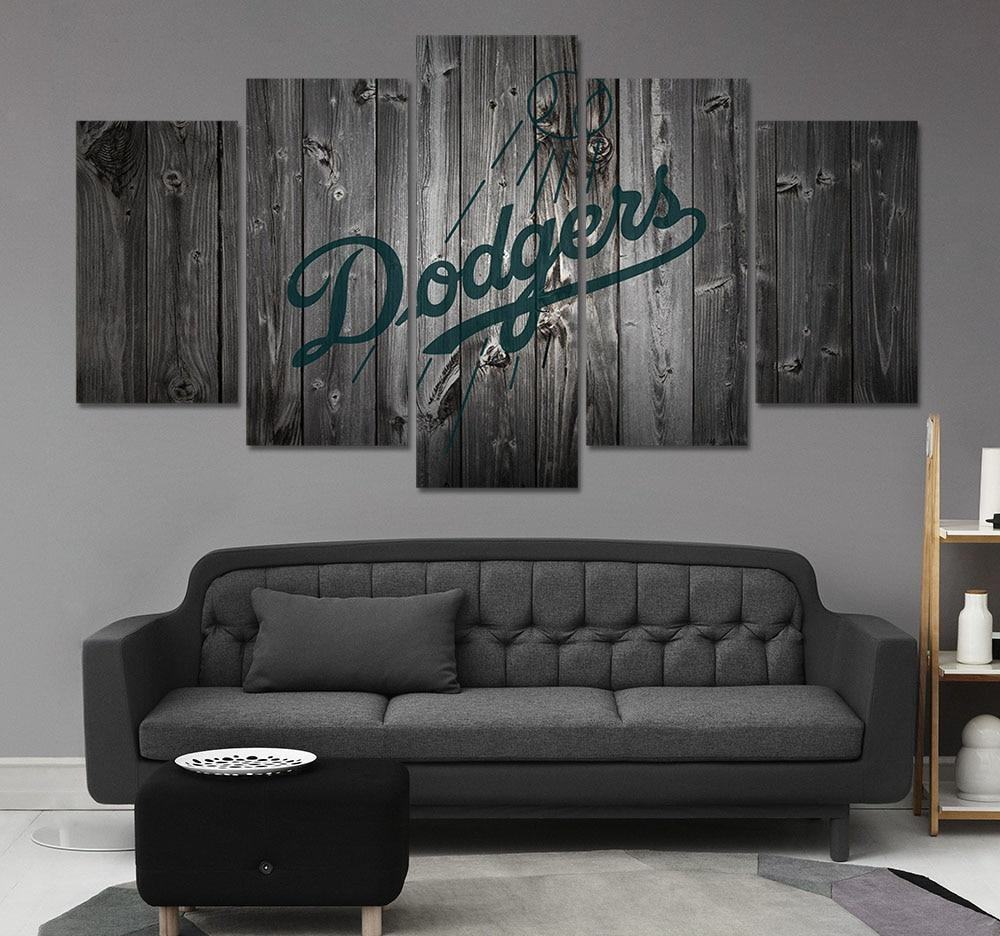 Los Angeles Dodgers Logo Poster Baseball Leinwandbilder Kunstdrucke Rahmen