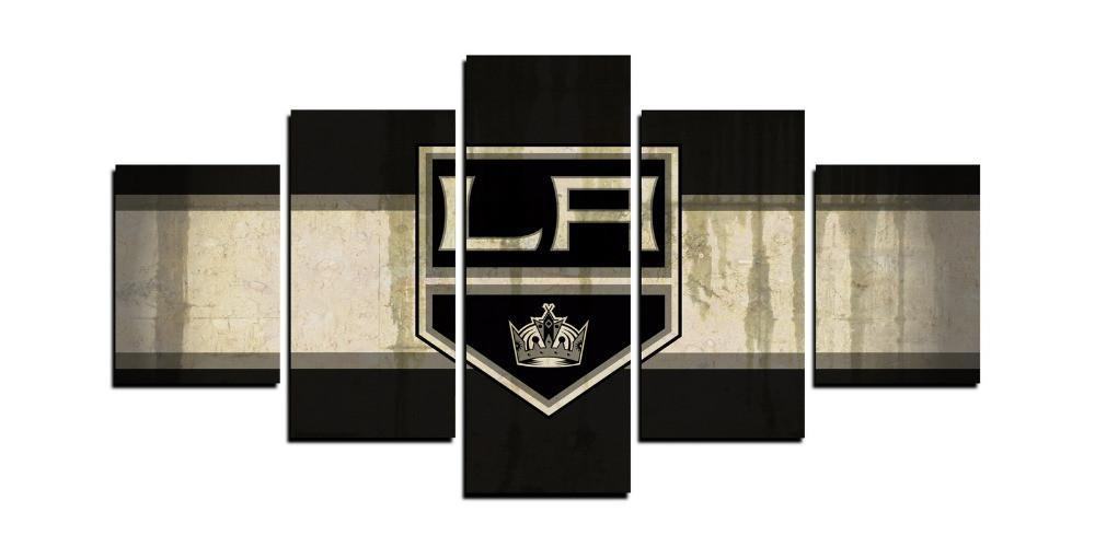 Los Angeles Kings NHL Team Gold – Sport Leinwandbilder für Eishockey-Enthusiasten