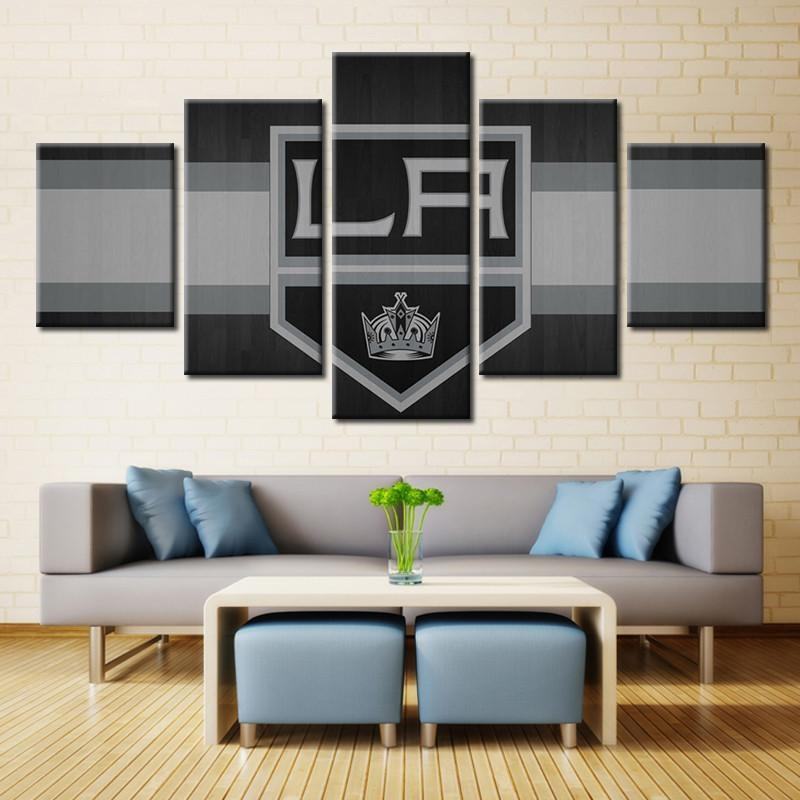 Los Angeles Kings NHL Team Stripes – Sport Leinwandbilder für Fans