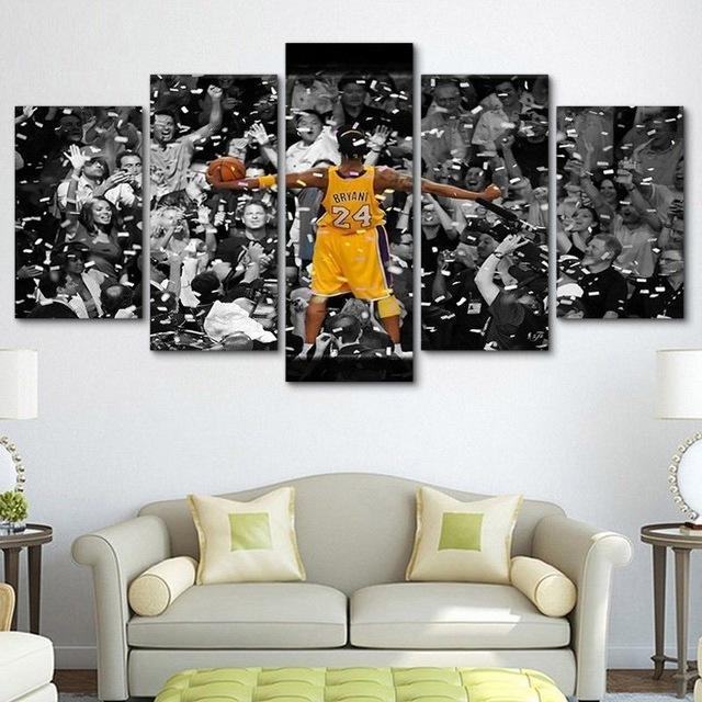 Los Angeles Lakers Kobe Bryant Basketball Nba Sport Leinwandbilder Kunstdrucke Rahmen