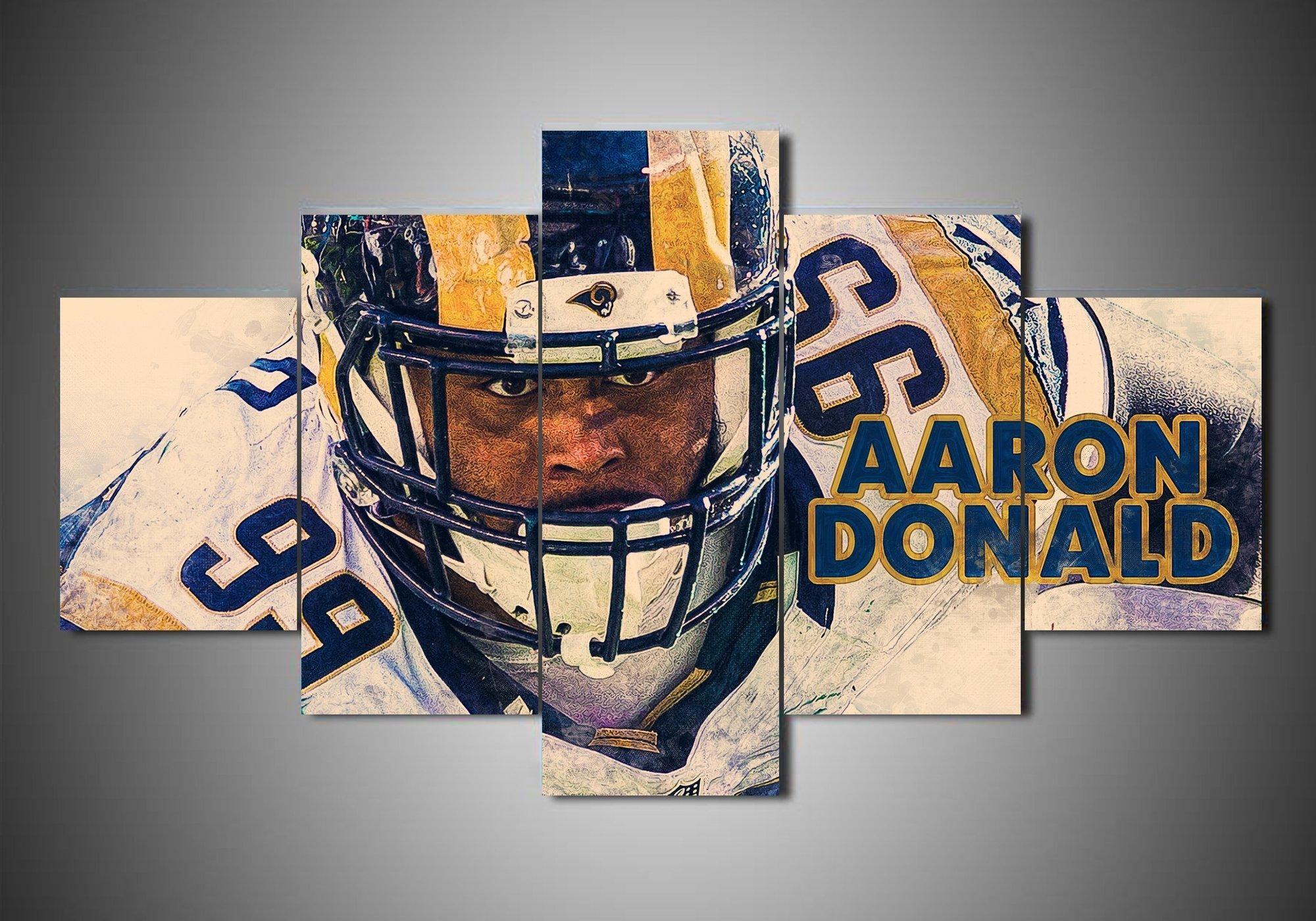 Los Angeles Rams Aaron Donald – Sport Leinwandbilder für Football-Enthusiasten