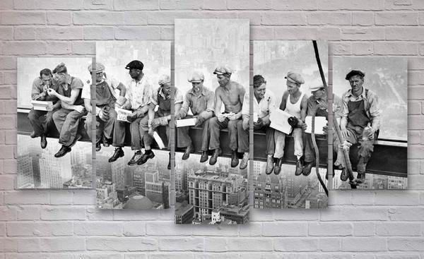 Lunch Atop A Skyscraper Life Leinwandbilder Kunstdrucke Rahmen