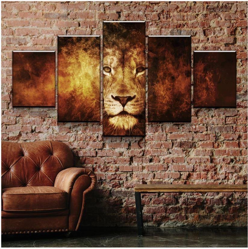 Lwe Leinwandbilder Kunstdrucke Rahmen