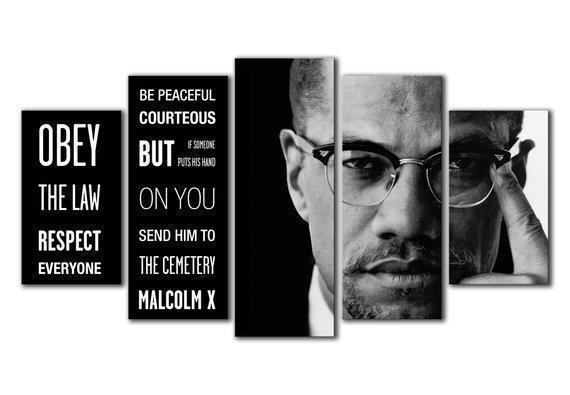 Malcolm X Quotes Celebrity Leinwandbilder Kunstdrucke  
