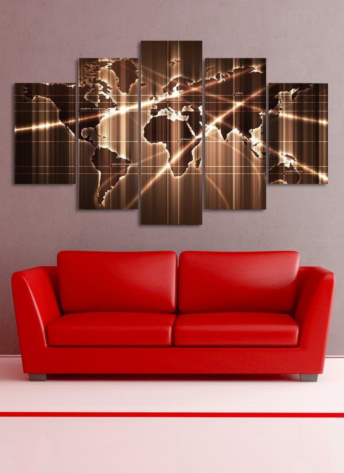 Map Abstract Leinwandbilder Kunstdrucke  